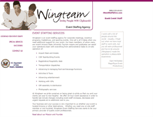 Tablet Screenshot of mywingteam.com